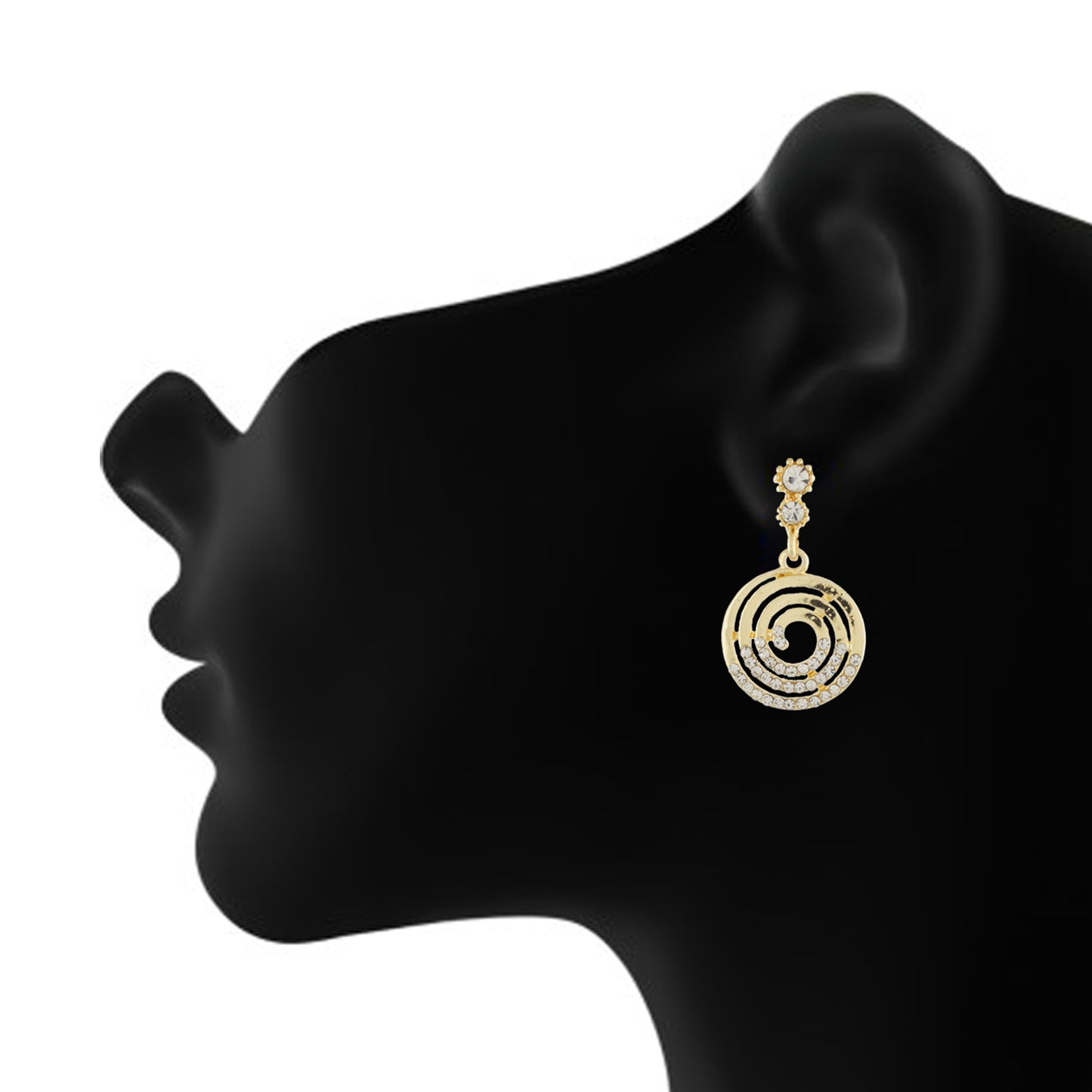 Stylish Gold Colour Round Shape Earring for Girls and Women