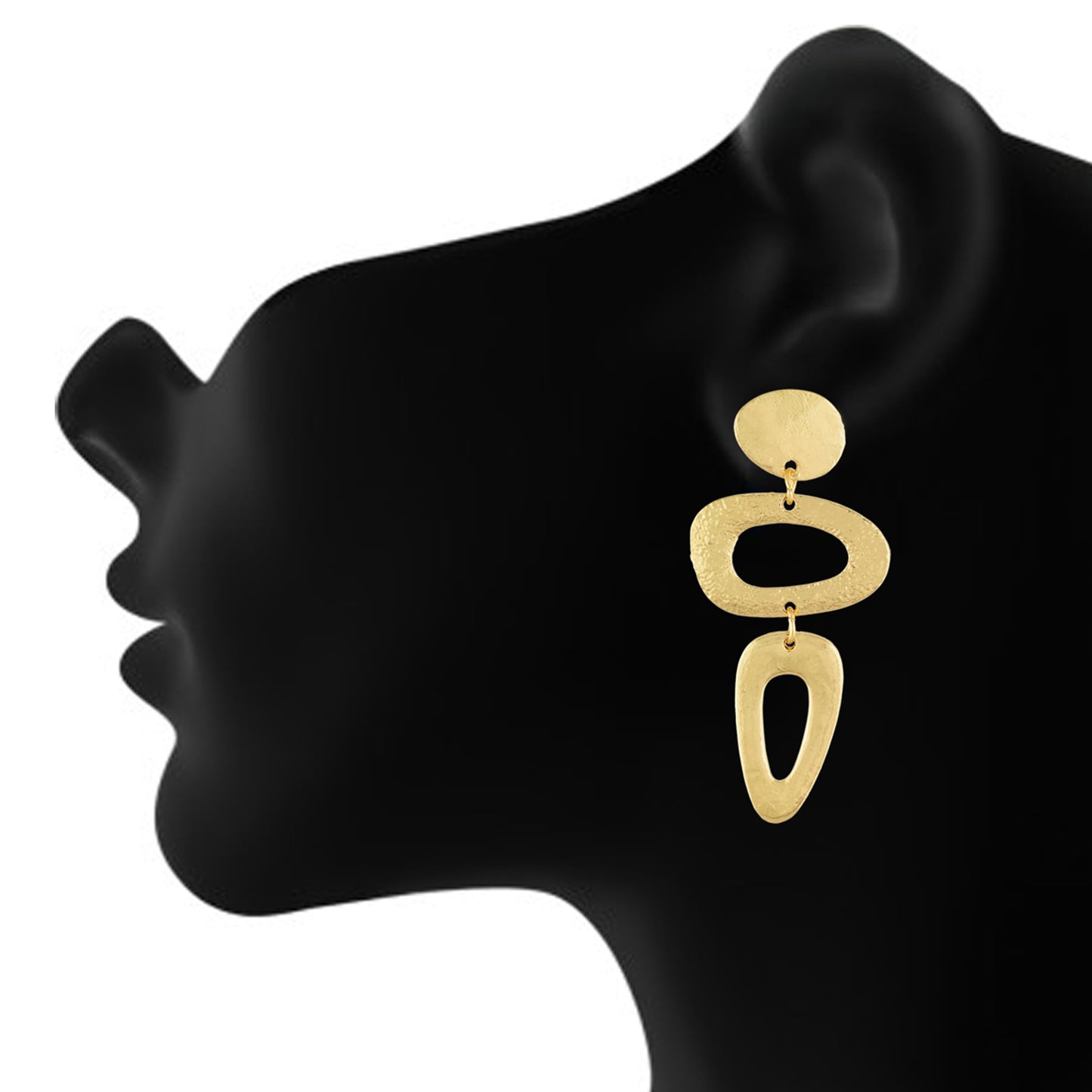 Glamorous Gold Colour Geometrical Shape Earring for Girls and Women