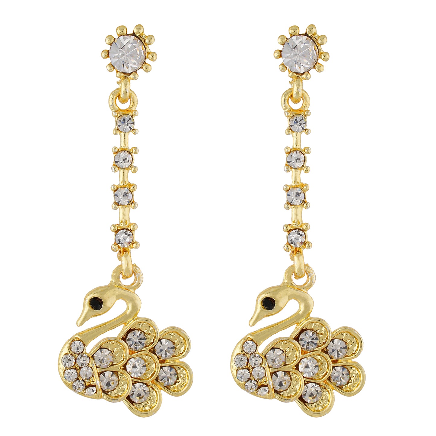 Amazing Gold Colour Duck Hanging Design Earring for Girls and Women