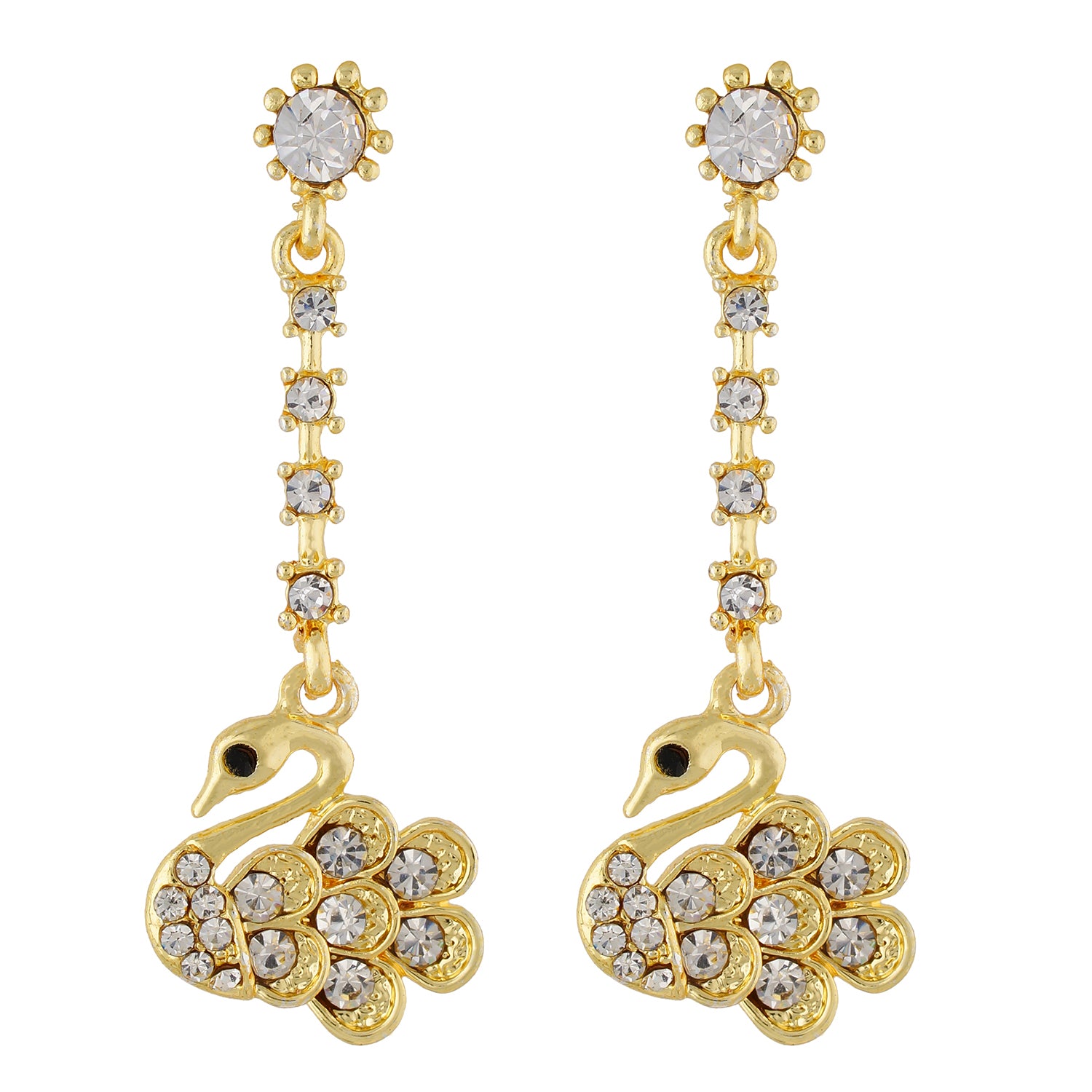 Amazing Gold Colour Duck Hanging Design Earring for Girls and Women