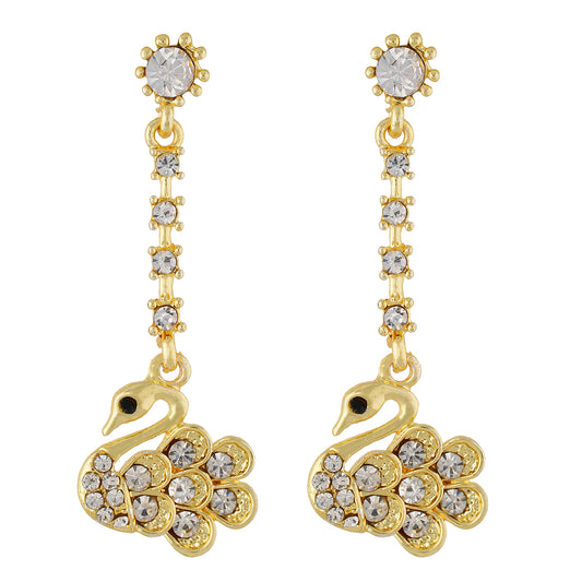 Amazing Gold Colour Duck Hanging Design Earring for Girls and Women