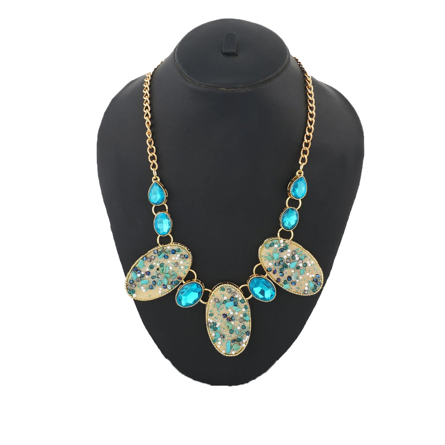 Colour Oval Design Necklace for Girls and Womens