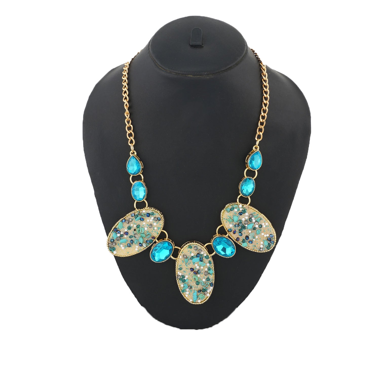 Colour Oval Design Necklace for Girls and Womens