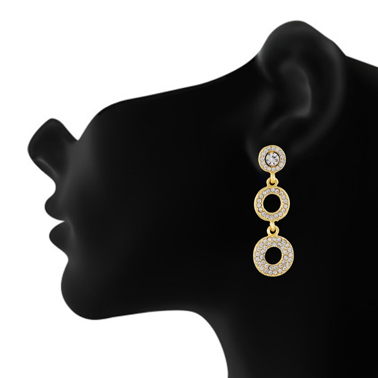 Awesome Gold Colour Round Shape Earring for Girls and Women