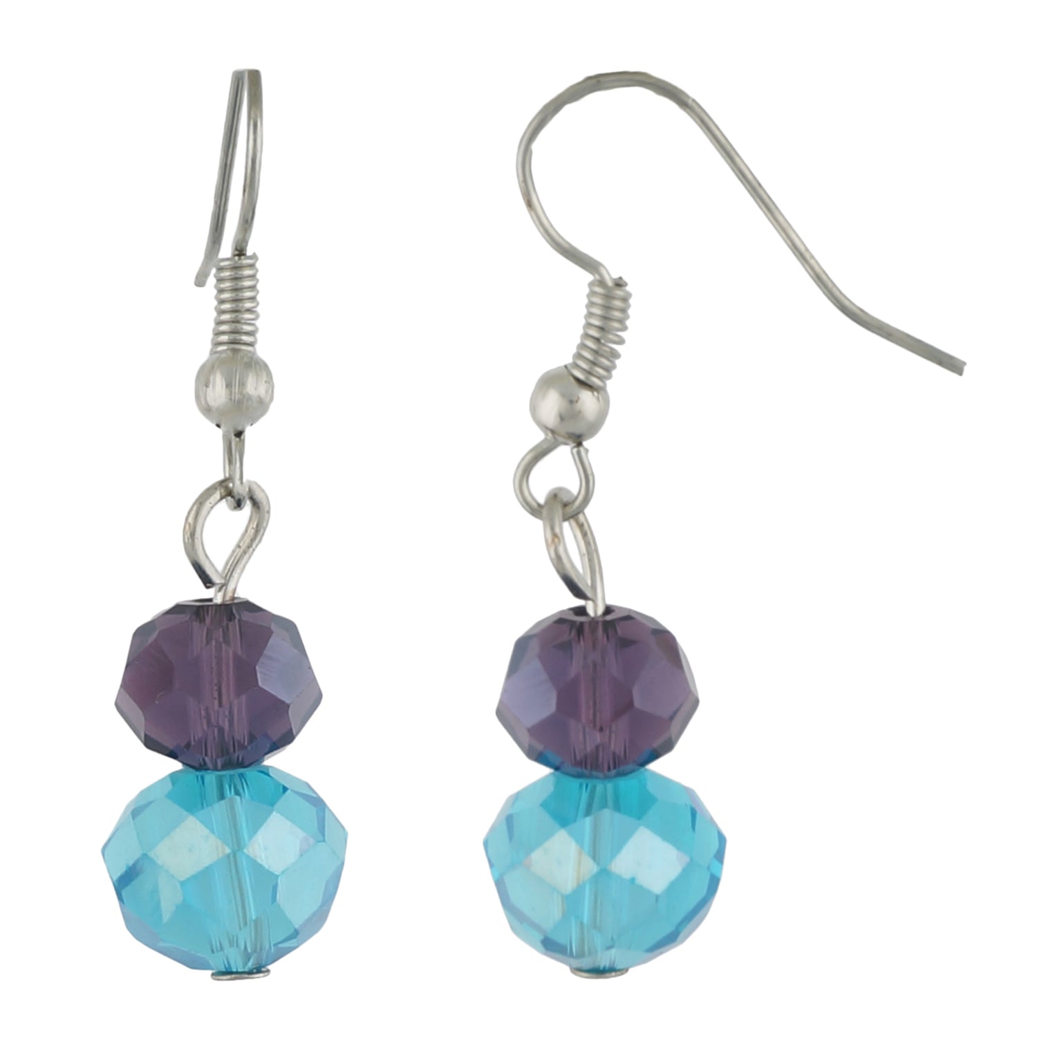 Multi Colour Button Necklace and Earrings for Girls and Women