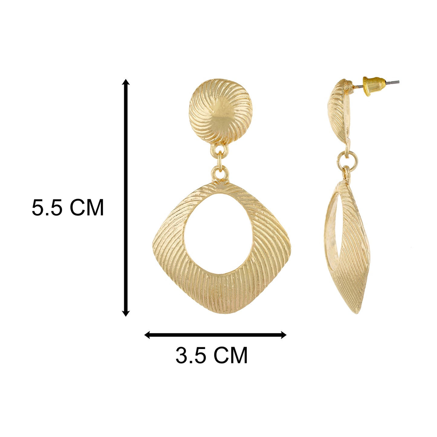 Gold colour Rhombus design Hanging for girls and women