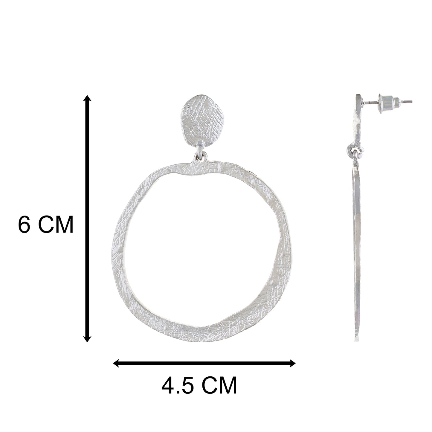 Silver colour Round design Hanging for girls and women