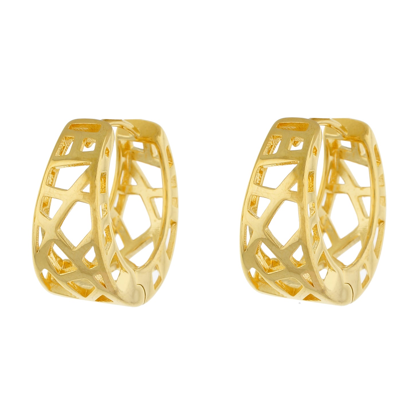 Gold colour Round design Hoop for girls and women