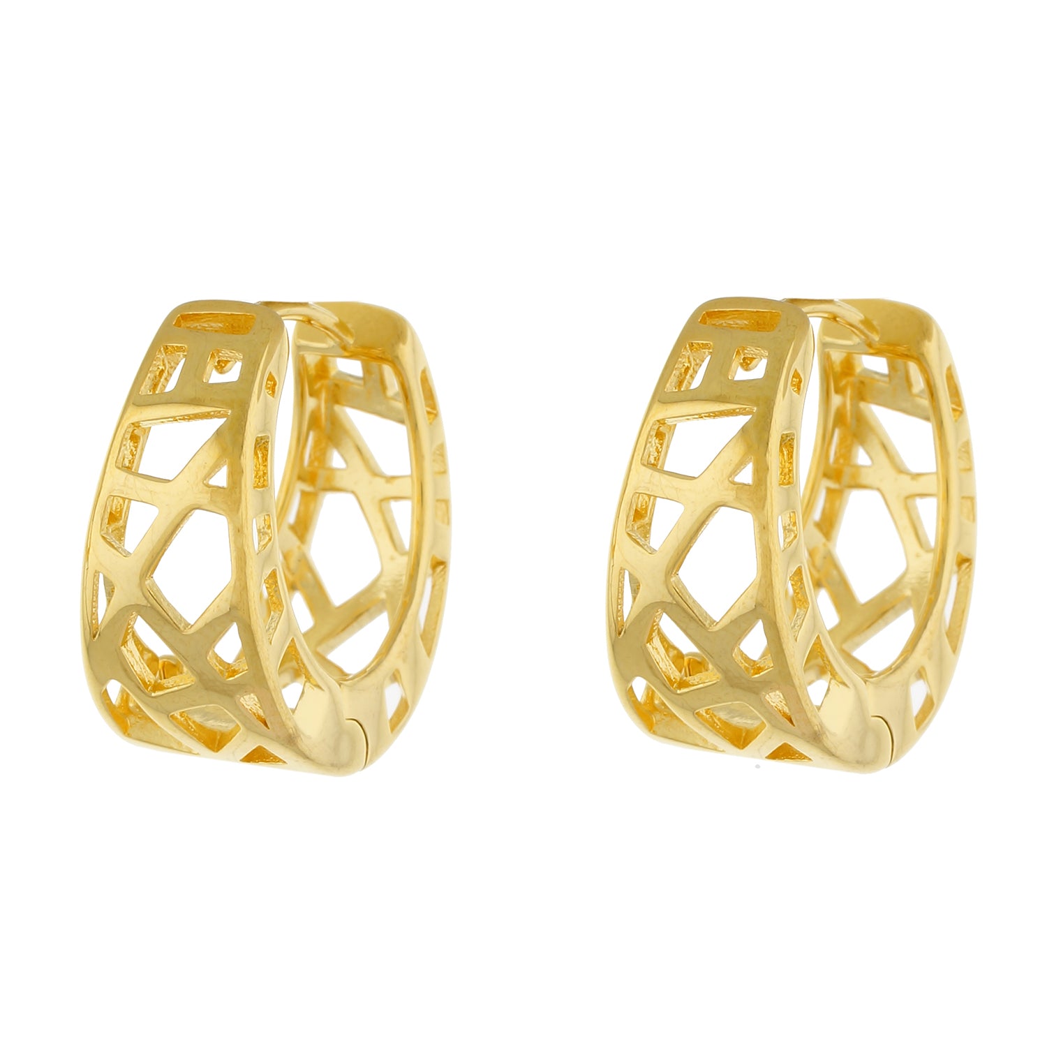 Gold colour Round design Hoop for girls and women