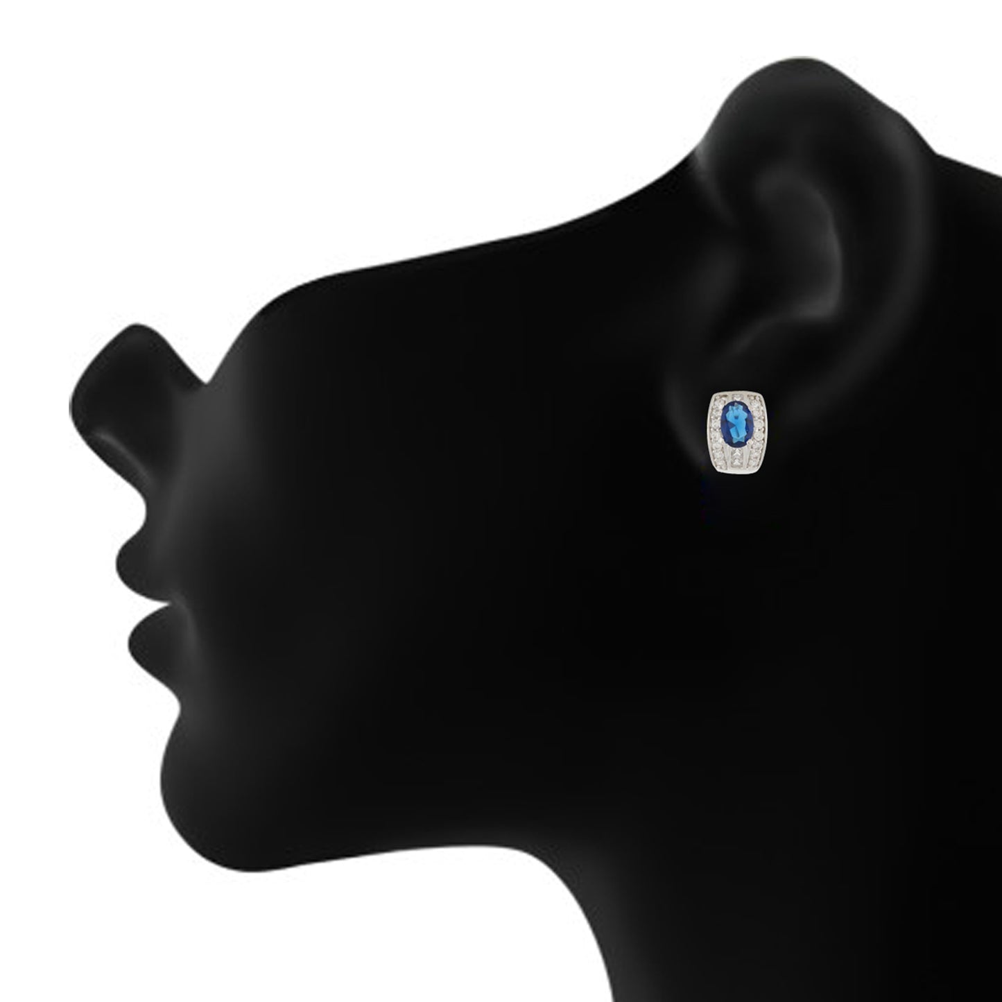 Breathtaking Blue and Silver Colour Small Ear Bali’s for Girls and Women