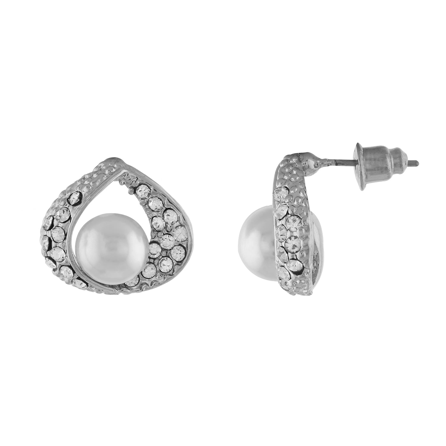 Silver Matinee  Pendant Set  With Hangings & Ring For Girls and Women