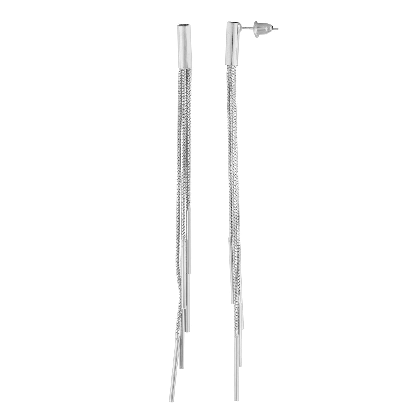 Modish Silver Colour Long Earring for Girls and Women