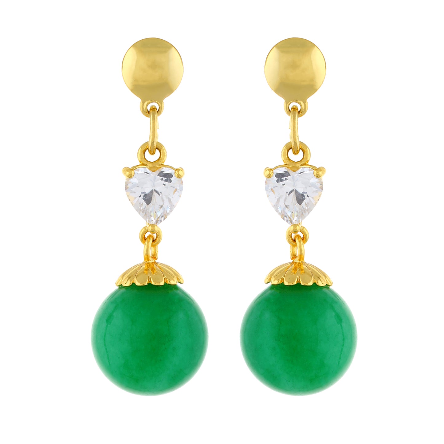 Gold and Green colour Round design Hanging for girls and women