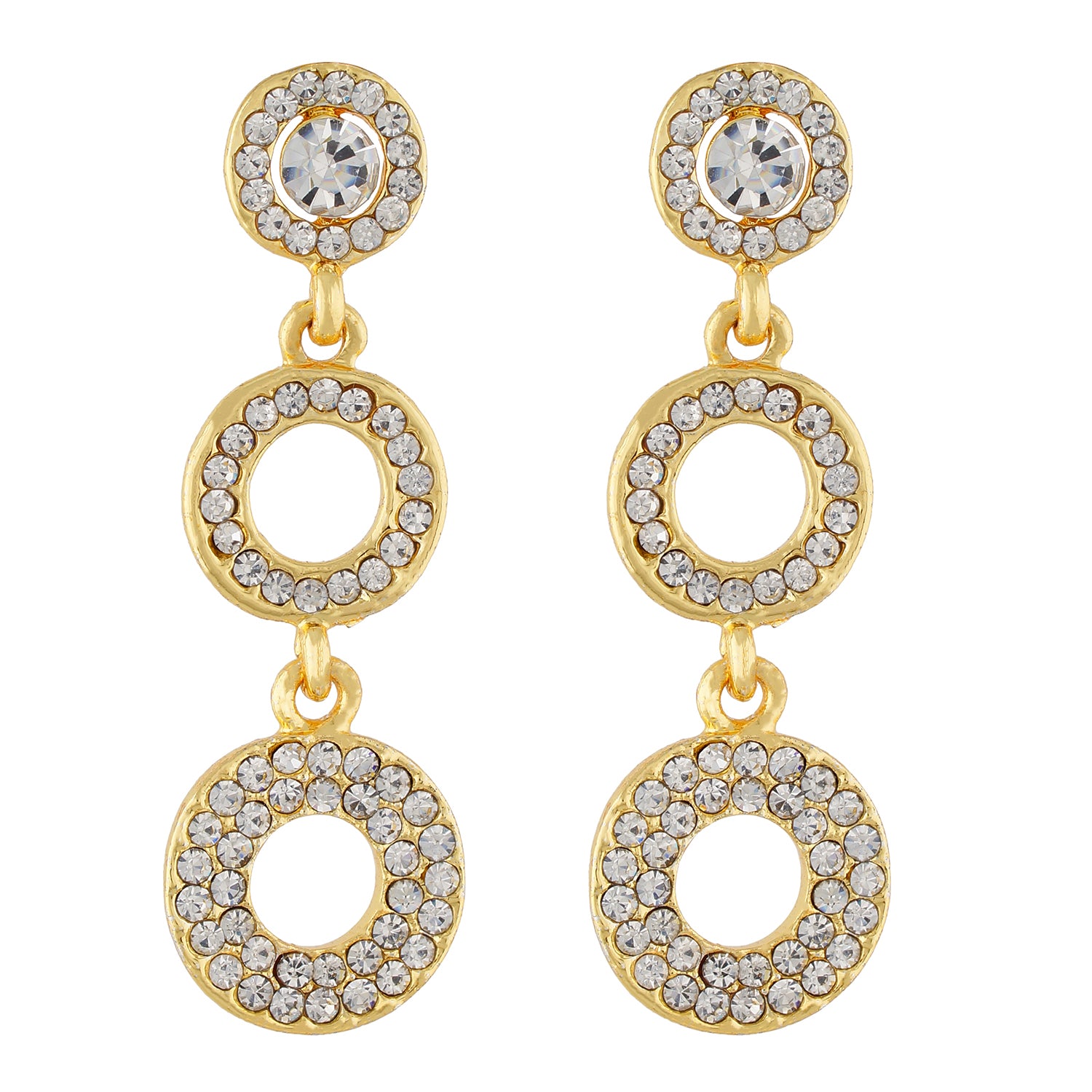 Awesome Gold Colour Round Shape Earring for Girls and Women