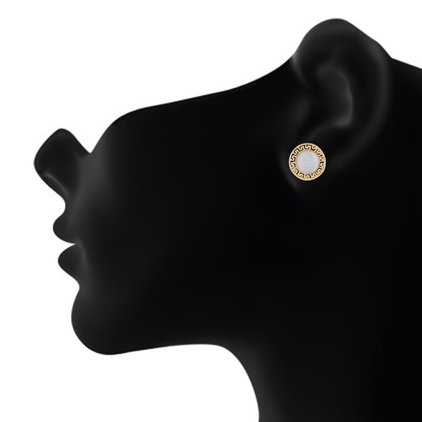 Gold colour Round design  Studs for girls and women