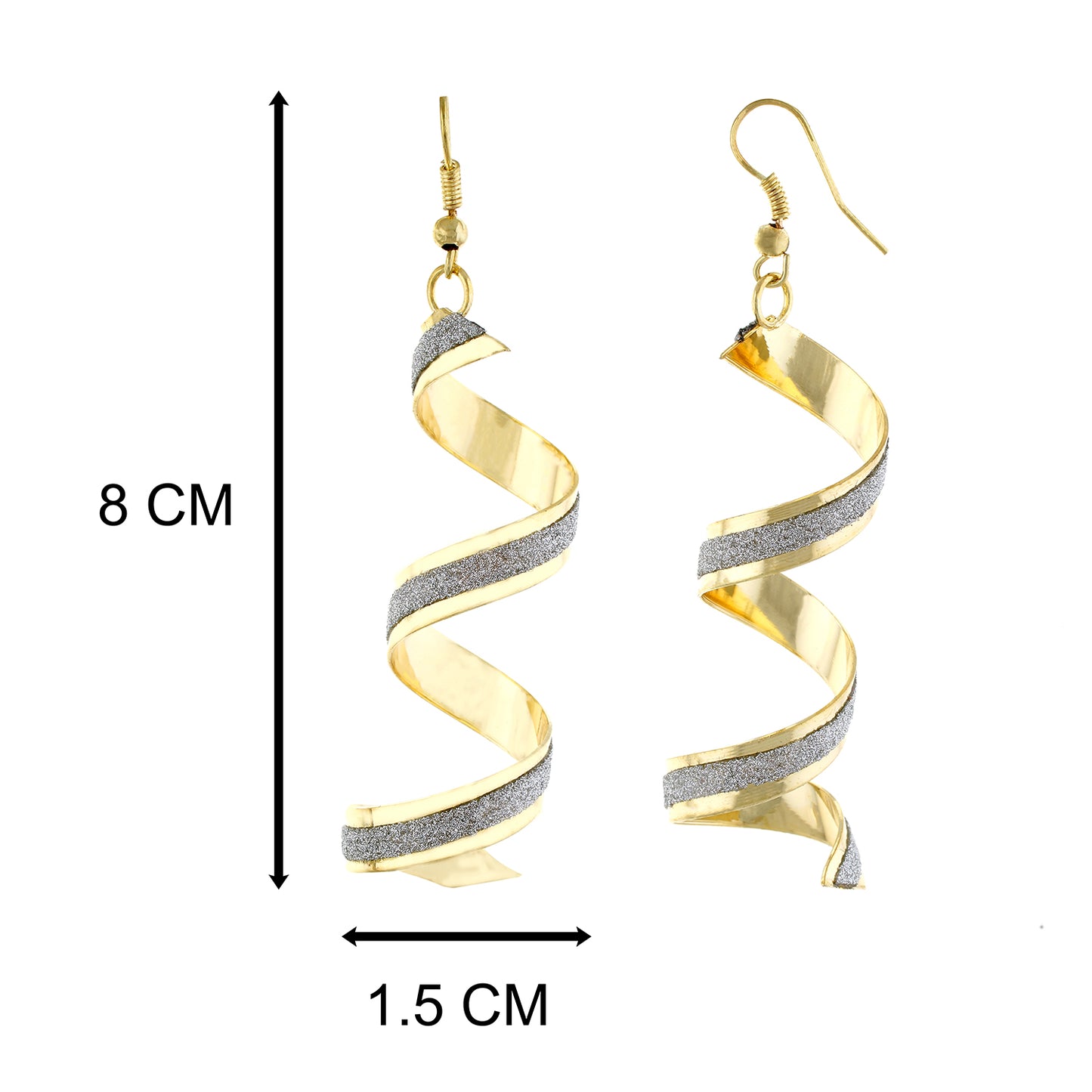 Gold colour Formless design Danglers for girls and women