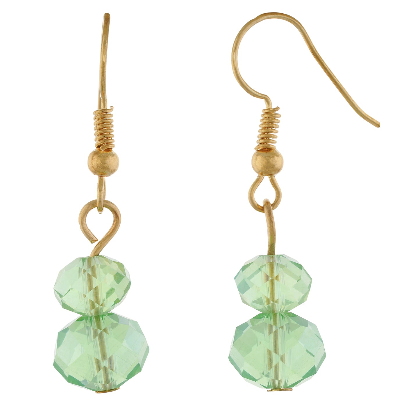 Green colour Beaded design Necklace Set for girls and women