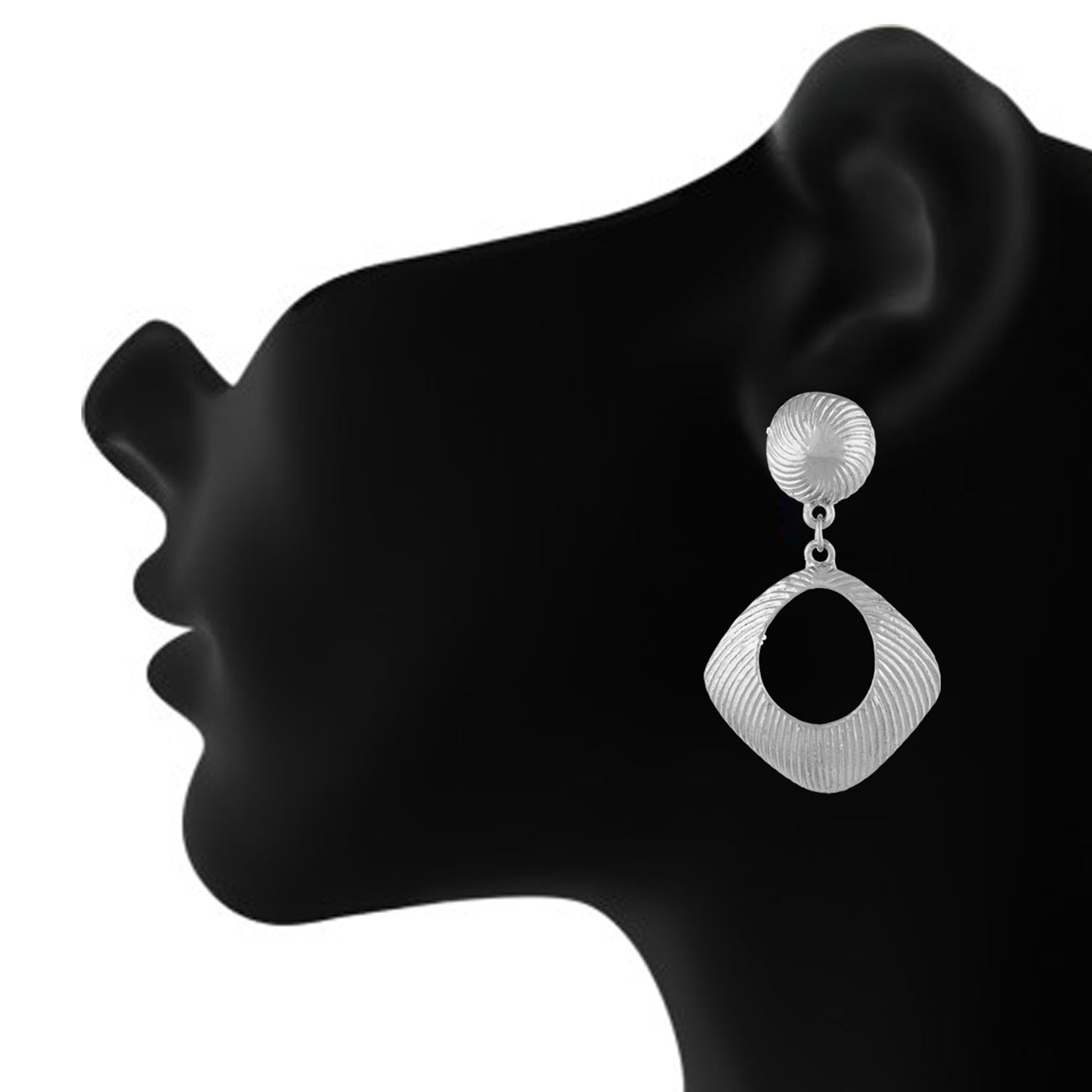 Silver colour Rhombus design Hanging for girls and women