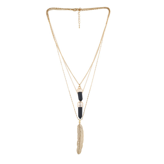 Gold colour Leaf shaped  design  for girls and women