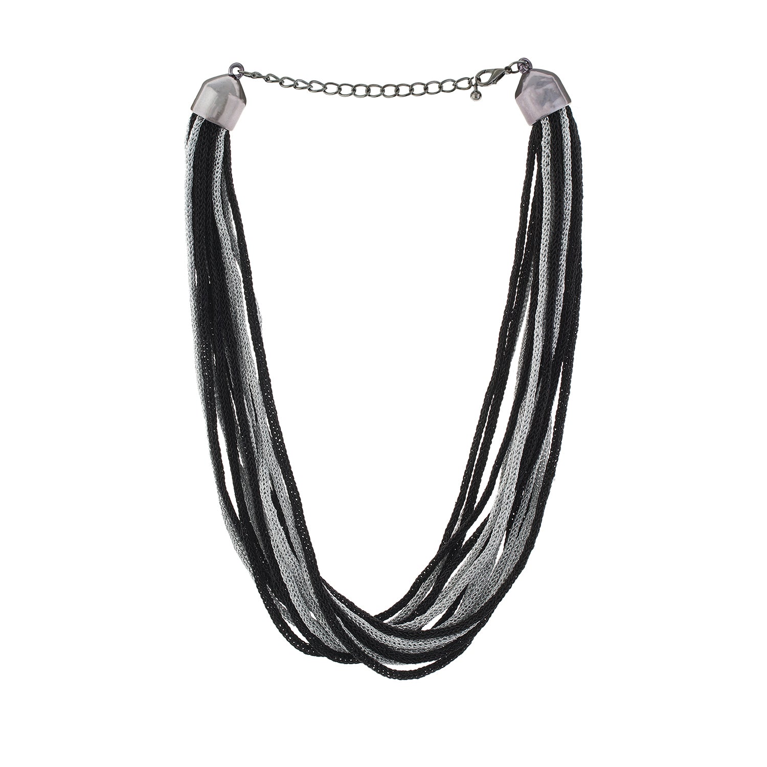 Black and Silver colour Multi Line design  for girls and women