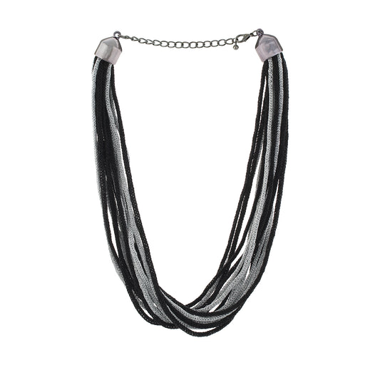 Black and Silver colour Multi Line design  for girls and women