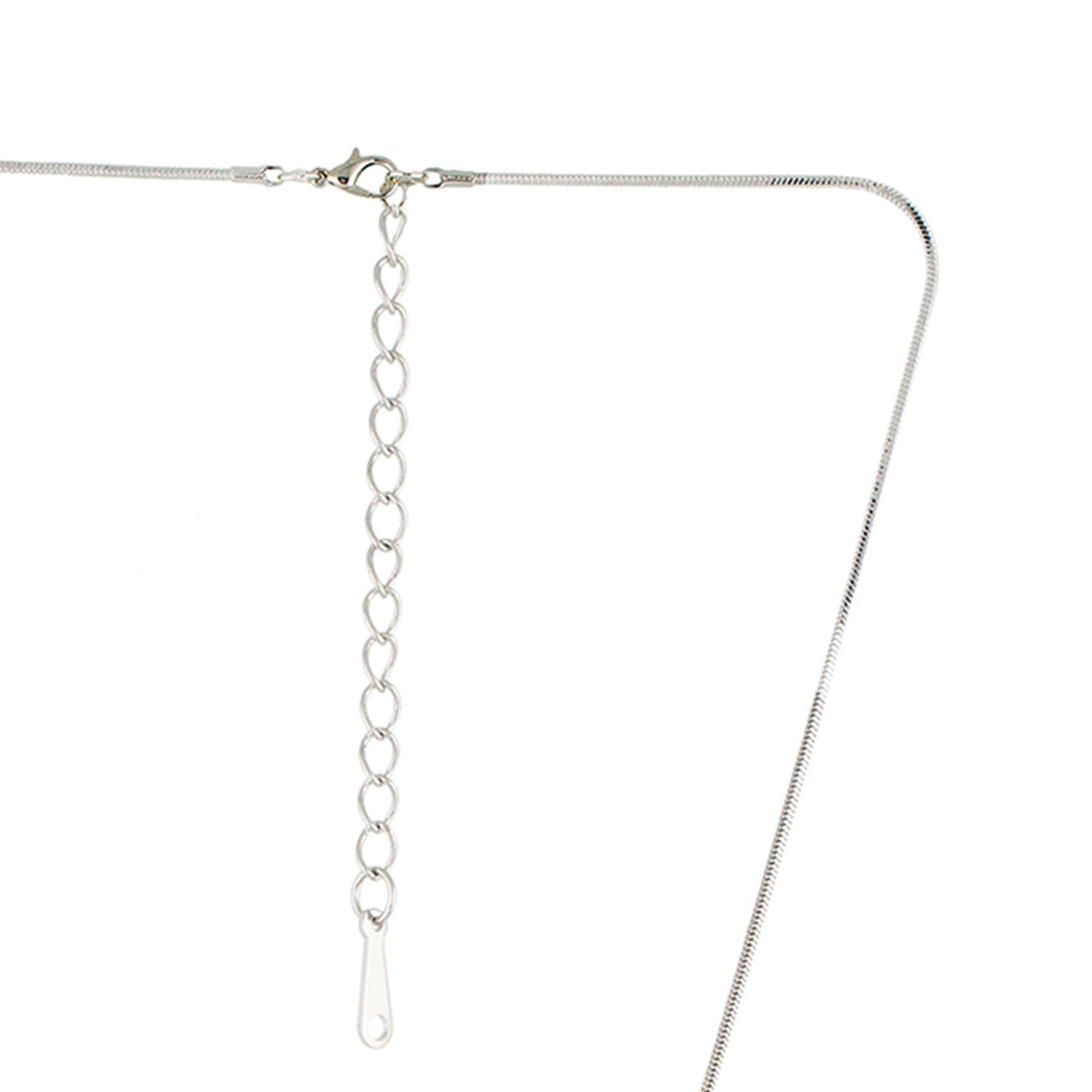 Grey Colour Red Ball Shape Alloy Pendant with Chain for Girls and Women