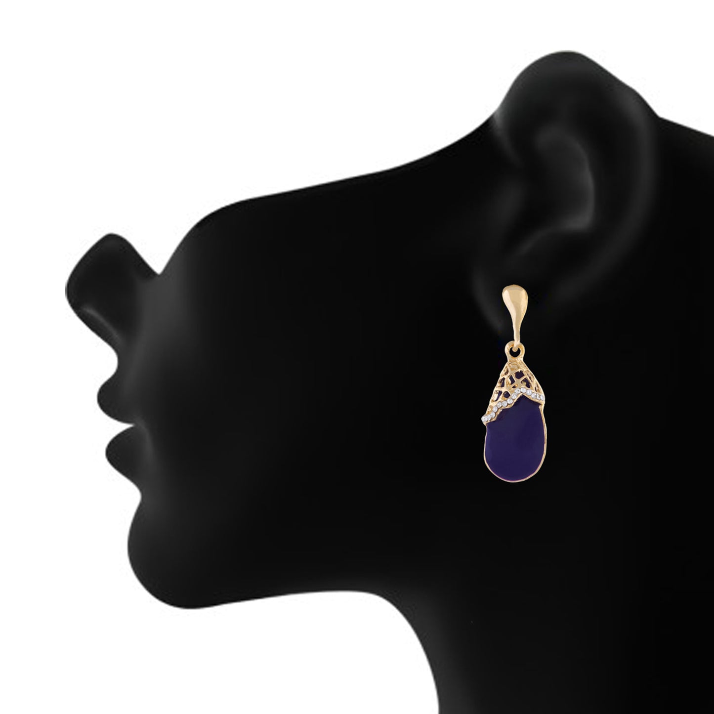 Purple colour Drop Design Hanging Earrings for Girls and Women