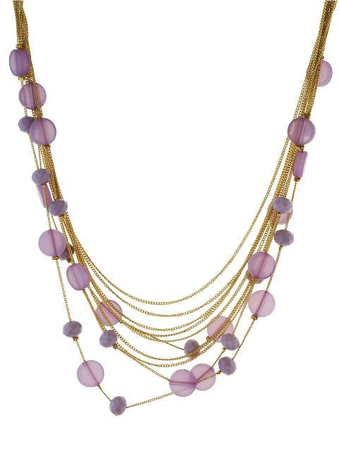 Purple colour Western design Necklace