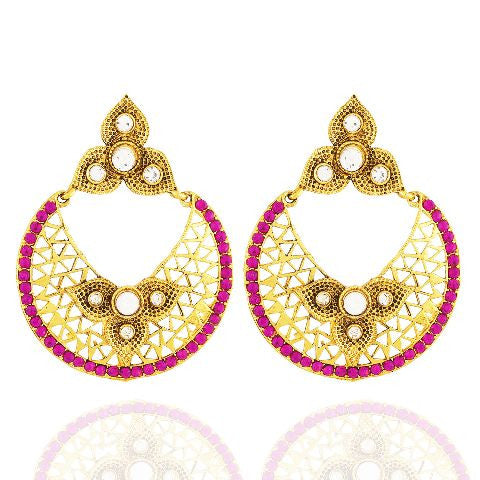 Pink colour Earring