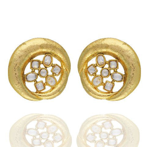 Circle hot sale shape earrings