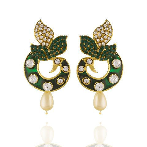 Green  colour Earring