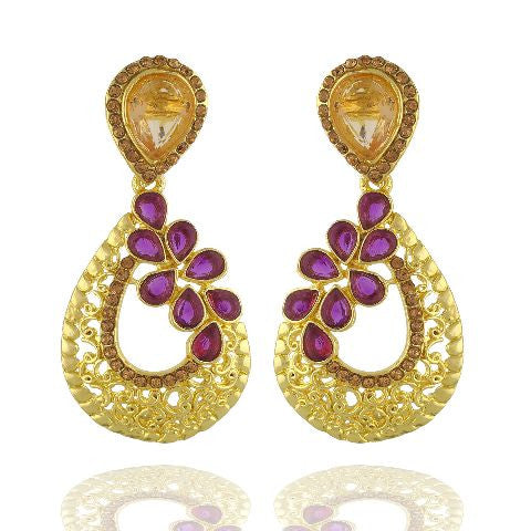 Purple colour Earring