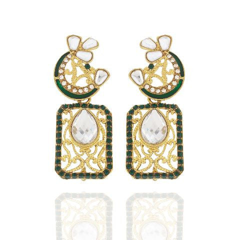 Green  colour Earring