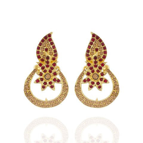 Maroon colour Earring