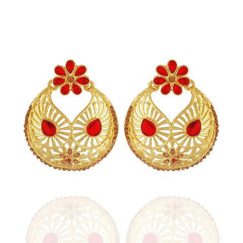 Red colour Earring