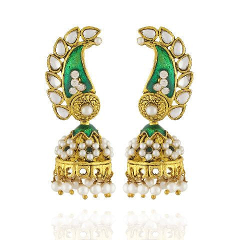 Green  colour Earring