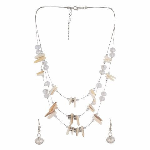 Cream colour Western design Necklace Set