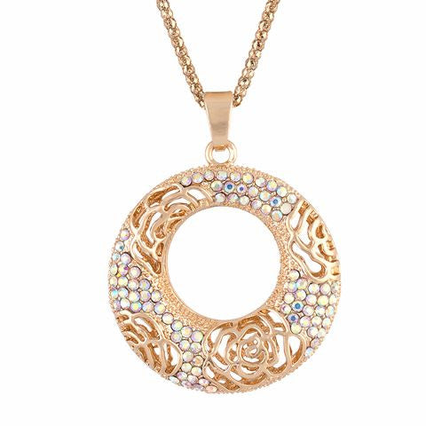 Round shape store gold pendant designs