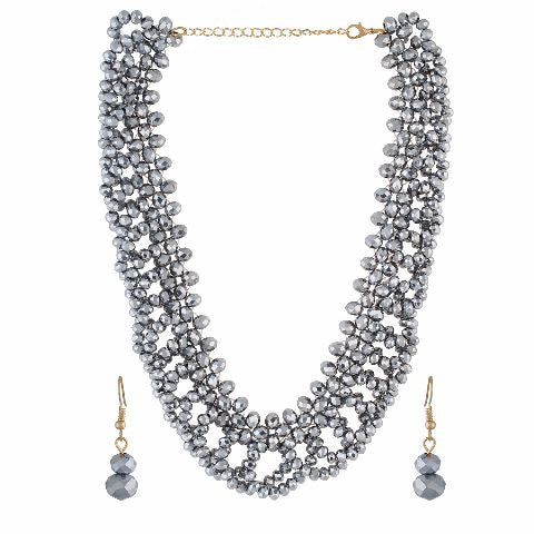 Grey colour Western design Necklace Set