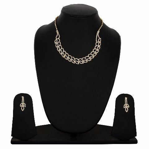 Gold colour Traditional design Necklace Set