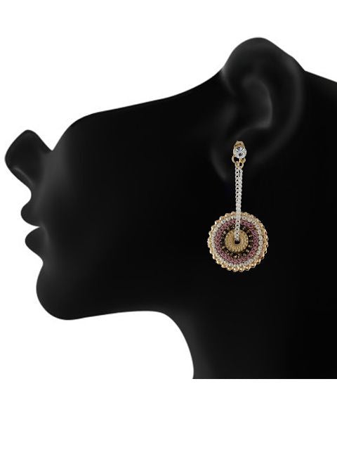 Maroon colour Earring