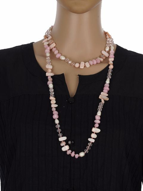 Pink colour Western design Necklace