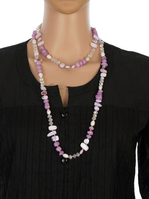 Purple colour Western design Necklace