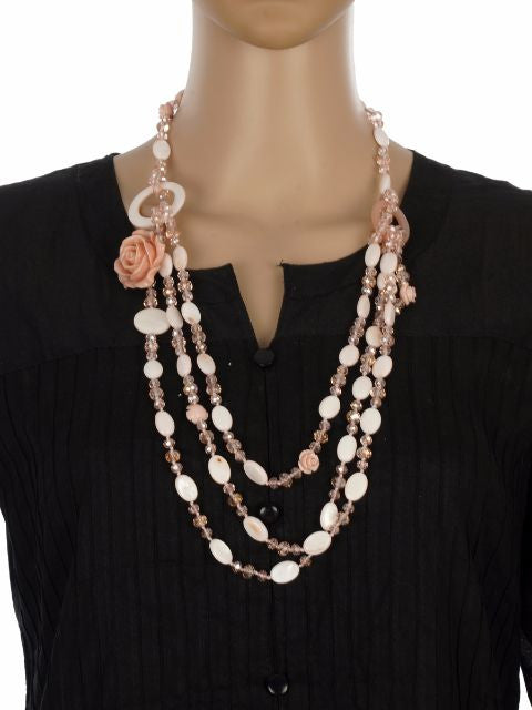 Pink colour Western design Necklace