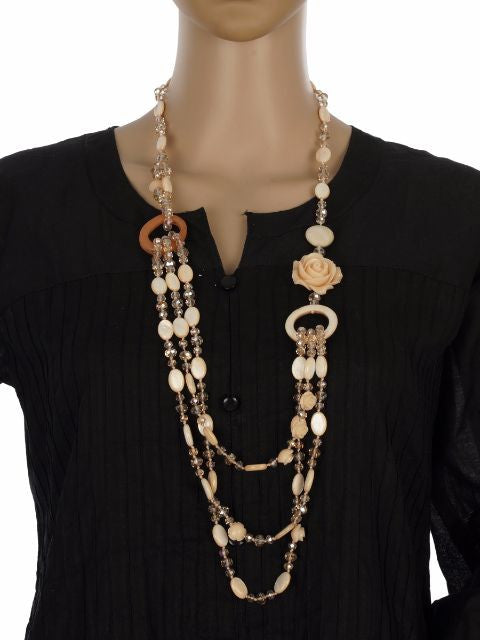 Orange colour Western design Necklace