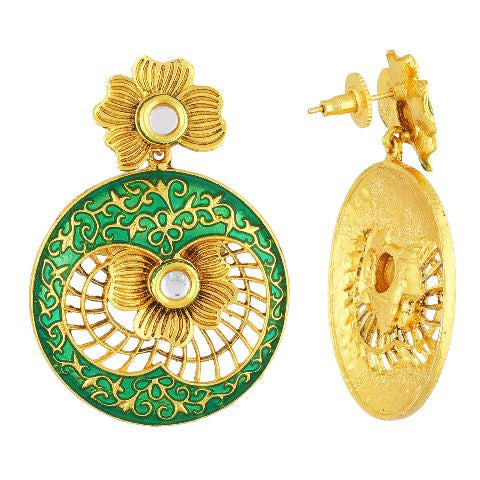 Green colour Earring