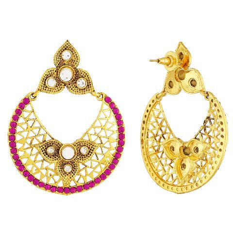Pink colour Earring