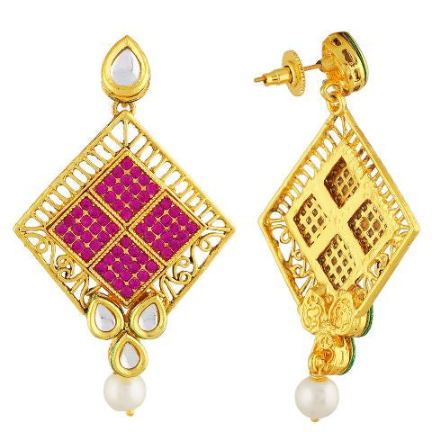 Pink colour Earring