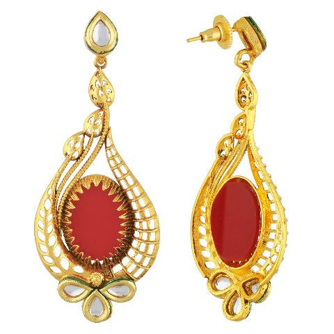 Red colour Earring