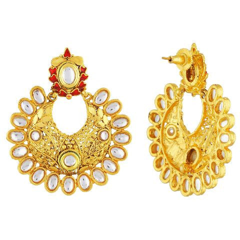 White  colour Earring